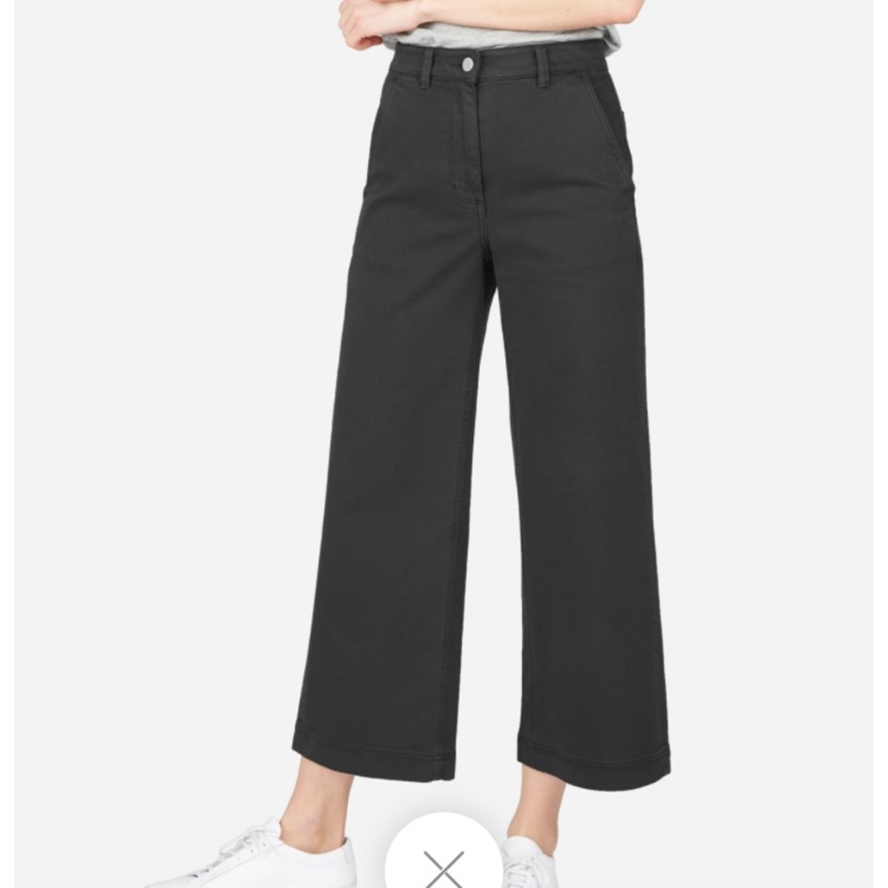 Everlane High Rise Wide Leg Crop Pant